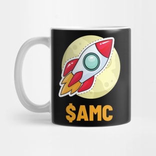 $AMC Rocket Stonk To The Moon Trading T-Shirt Mug